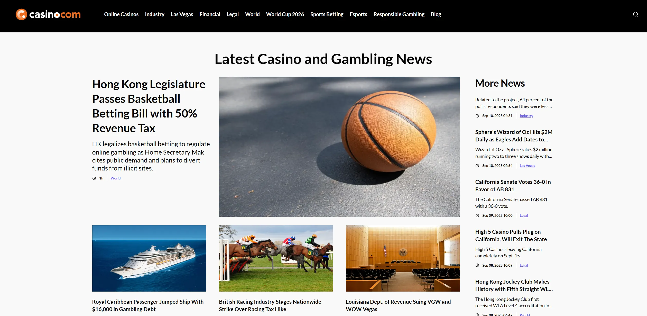 Screenshot of Casino.com - Best Online Casino Bonuses in South Africa